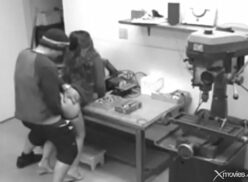 Hidden cam sex at work